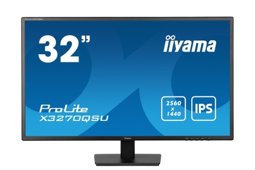 monitor iiyama ProLite X3270QSU-B1 81,3 cm (32") 2560 x 1440 px Wide Quad HD LED Czarny