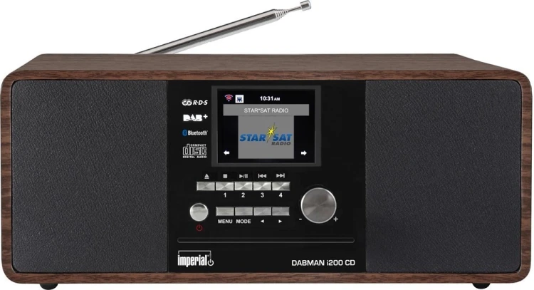 imperial Radio DABMAN i200 CD/Internet/DAB/DAB+/UKW holzoptik