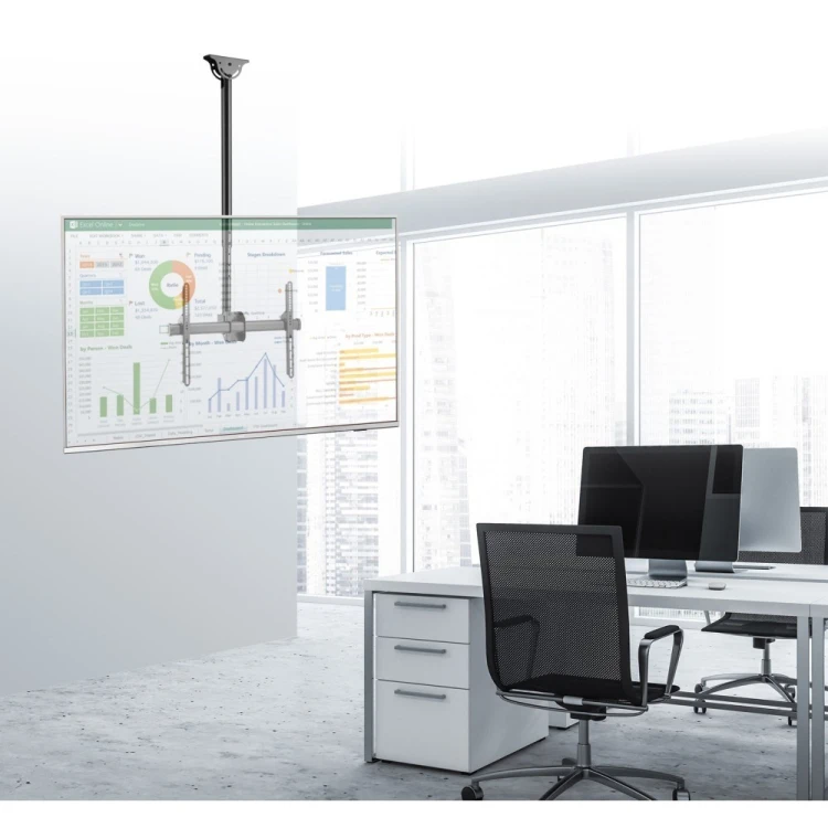 Techly ICA-CPLB 946S uchwyt do tablic informacyjnych 177,8 cm (70") Czarny
