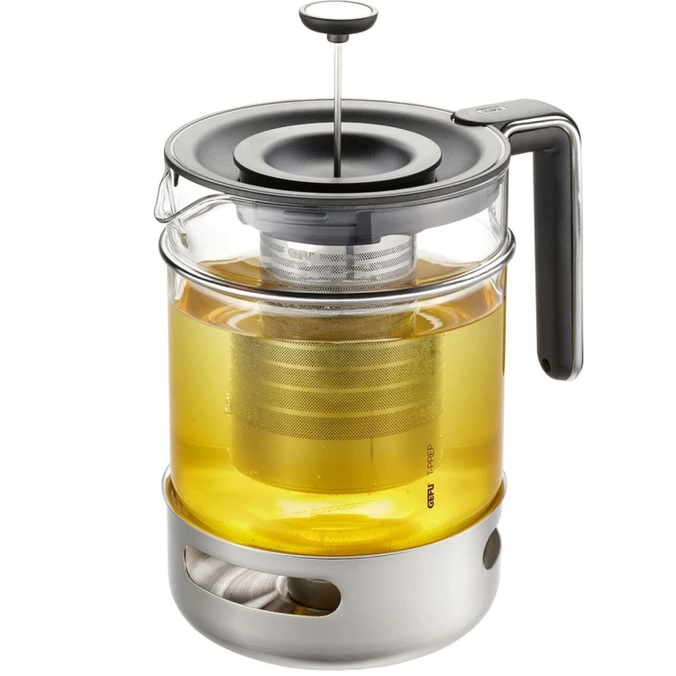 GEFU T-PREP Czajnik do herbaty z podgrzewaczem 1.5 ltr