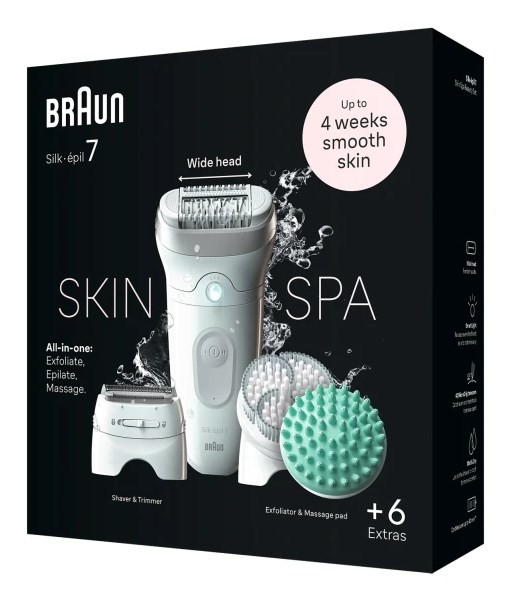 depilator Braun Silk-épil 7 7-081 depilatos 40 pęset(y) Biały