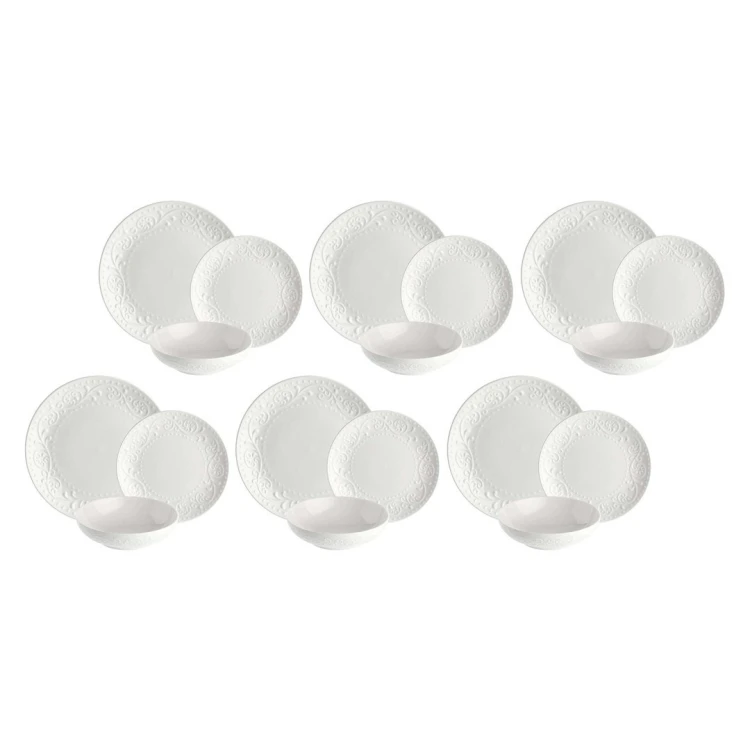 LA PORCELLANA BIANCA SOGNANTE Zestaw stołowy (18 elementów)