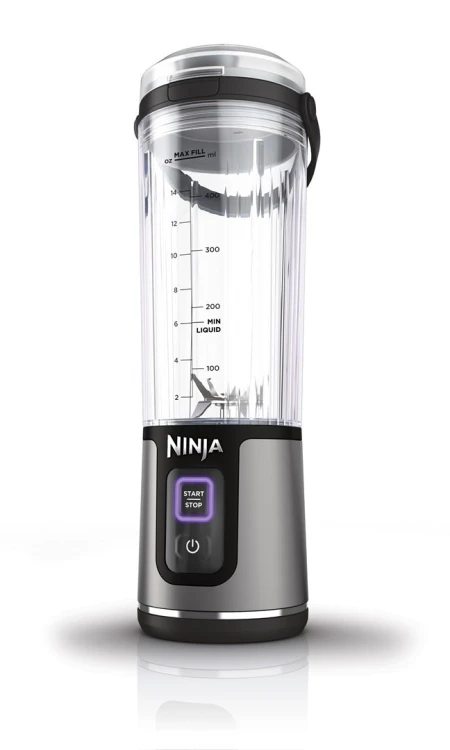 Przenośny blender bezprzewodowy NINJA BC151EUBK, Przenośny, Materiał słoika: wolny od BPA, Pojemność słoika 0,53 L, Kruszenie lodu, Szary