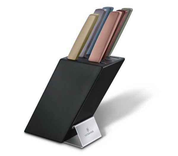 Blok noży VictorinoxV-6.71 86.66 Swiss Modern Knife Block, 6 sztuk, drewno bukowe