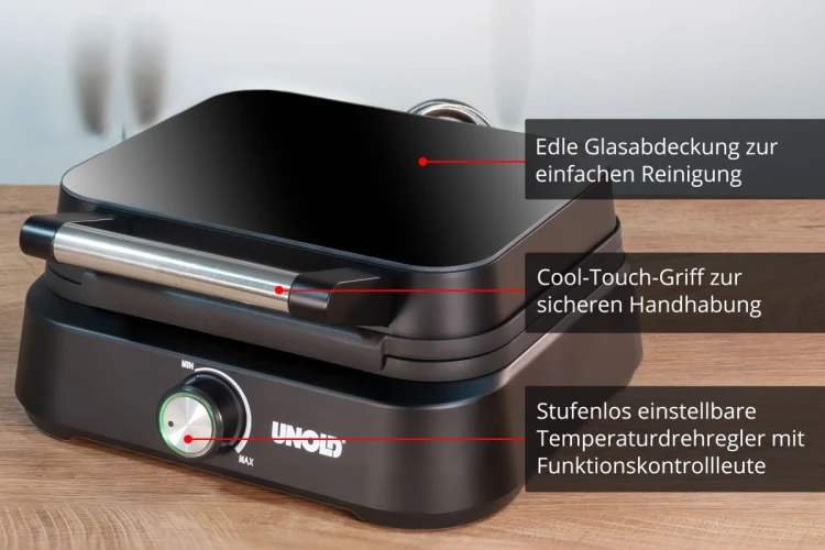 Gofrownica Unold 48275 2 gof. 1500W Czarna