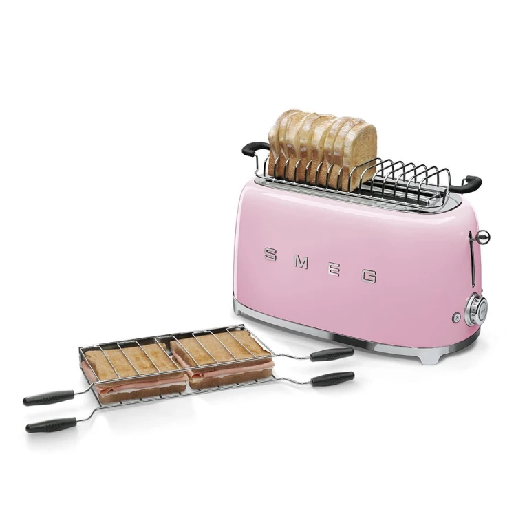 Smeg TSF02PKEU Toster 4 kromki różowy