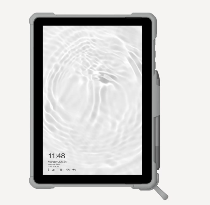 UAG Plasma - obudowa ochronna z podstawką i paskiem na ramię i dłoń do Microsoft Surface Go 1/2/3/4 G (wersja OEM) (white/gray)