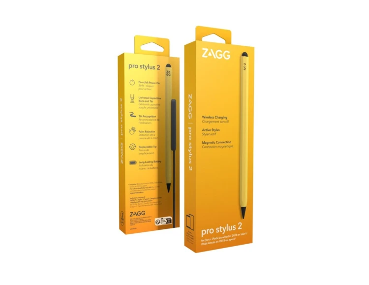Rysik do tabletu ZAGG Pro Stylus 2, Tablet, Apple, Yellow, iPad Pro 11 & iPad Pro 12.9, Capacitive, Built-in
