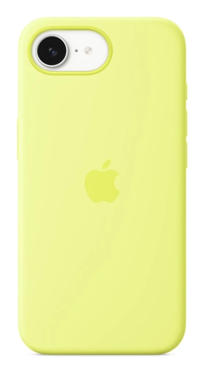Silikonowe etui APPLE do iPhone'a 16e - neonowy żółty