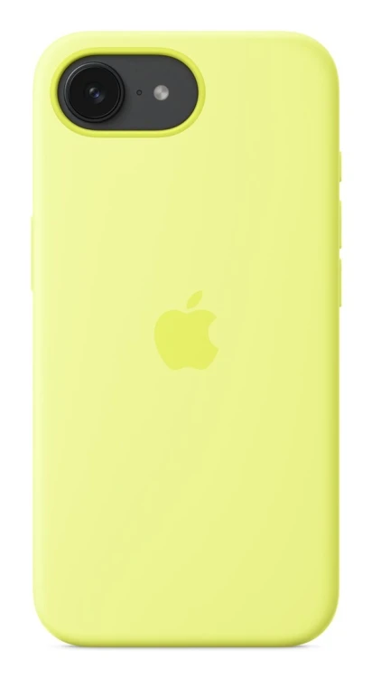 Silikonowe etui APPLE do iPhone'a 16e - neonowy żółty