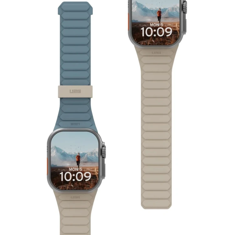 UAG Pathfinder - silikonowy dwustronny pasek magnetyczny do Apple Watch seria: 1-3, 42mm / series 4-6 & SE 1-2, 44mm / series 7-9, 45mm / series 10, 4