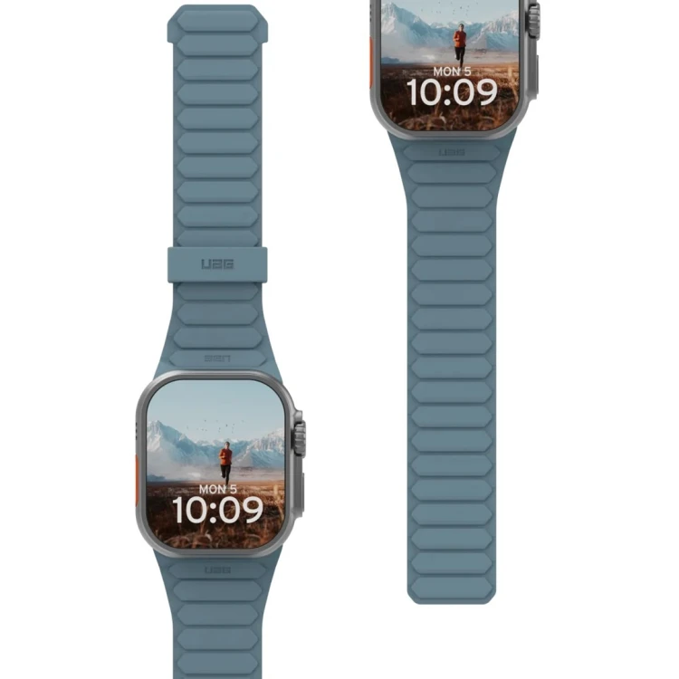 UAG Pathfinder - silikonowy dwustronny pasek magnetyczny do Apple Watch seria: 1-3, 42mm / series 4-6 & SE 1-2, 44mm / series 7-9, 45mm / series 10, 4