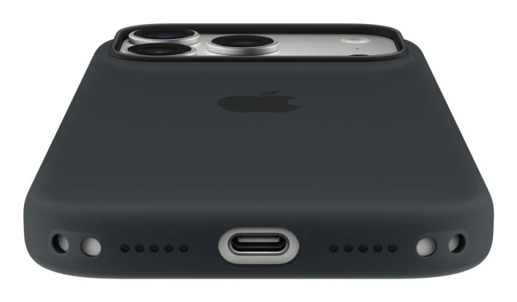 Silikonowe etui Apple iPhone 17 Pro z MagSafe – czarne