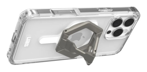 Obudowa ochronna do iPhone 16 Pro Max kompatybilna z MagSafe oraz podstawka Magnetic Ring Stand (ice-white/titanium)