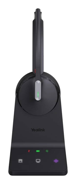 Yealink WH64 Mono UC Zestaw słuchawkowy Bezprzewodowy Opaska na głowę Biuro/centrum telefoniczne USB Type-C Bluetooth Czarny