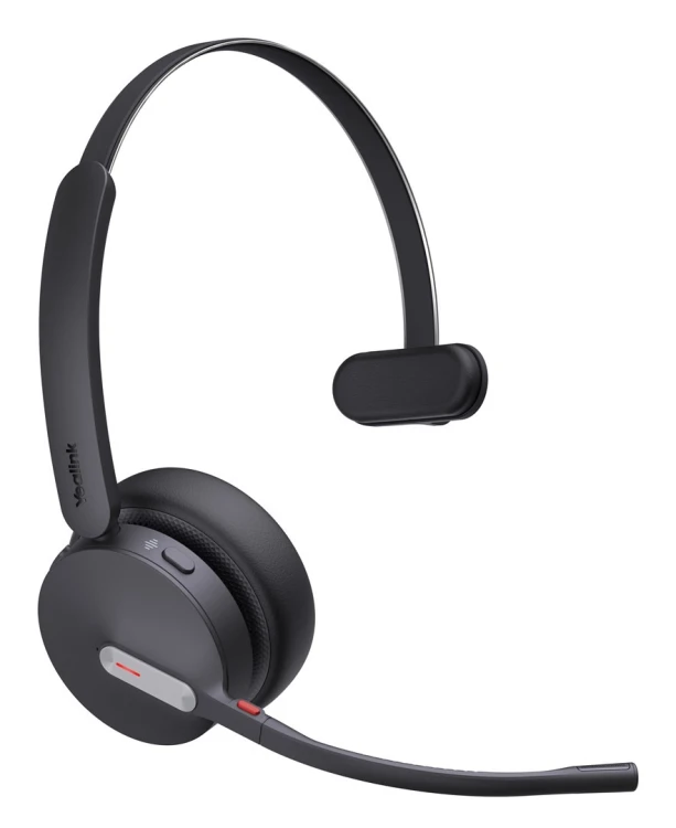 Yealink WH64 Mono UC Zestaw słuchawkowy Bezprzewodowy Opaska na głowę Biuro/centrum telefoniczne USB Type-C Bluetooth Czarny
