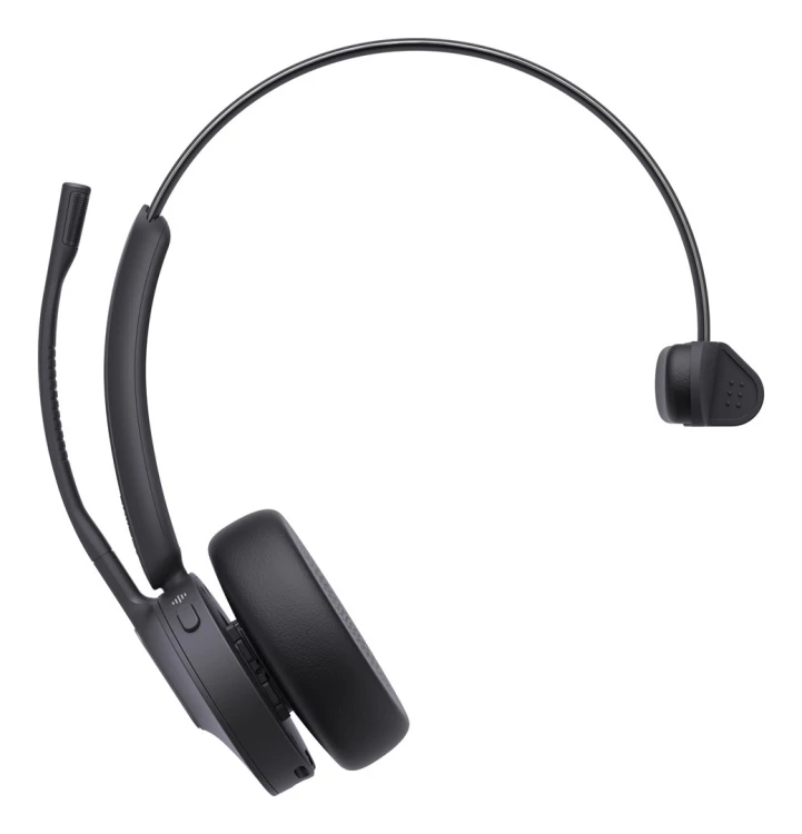 Yealink WH64 Mono UC Zestaw słuchawkowy Bezprzewodowy Opaska na głowę Biuro/centrum telefoniczne USB Type-C Bluetooth Czarny