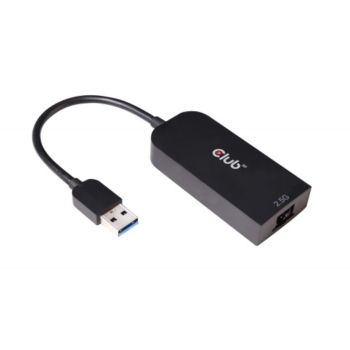 Karta sieciowa USB CLUB3D CAC-1420 (USB 3.2 Gen1 Type A to RJ45 2.5Gbps Adapter)