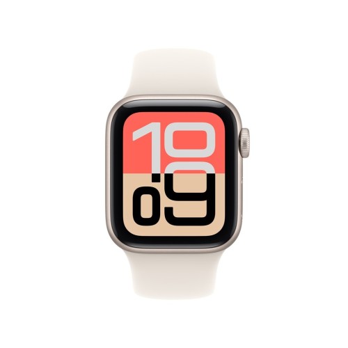 Zegarek Apple Watch SE 3 GPS 40 mm, aluminiowa obudowa w kolorze Starlight z paskiem Starlight Sport Band – M/L