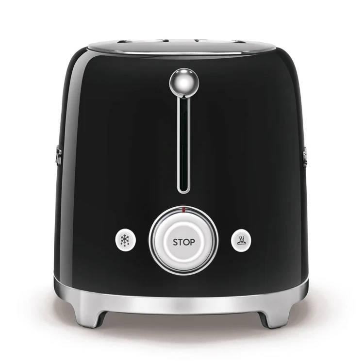 Toster Smeg TSF02BLEU czarny 4 kromek, metalowa obudowa