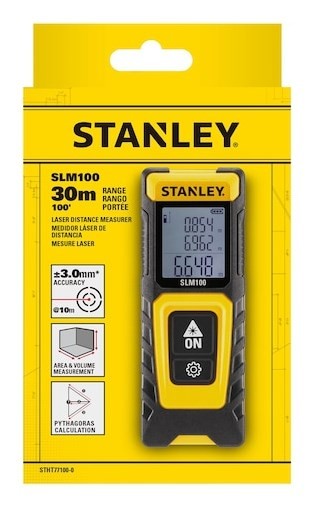 Stanley STHT77100-0 metrówka Dalmierz laserowy Czarny, Żółty 30 m
