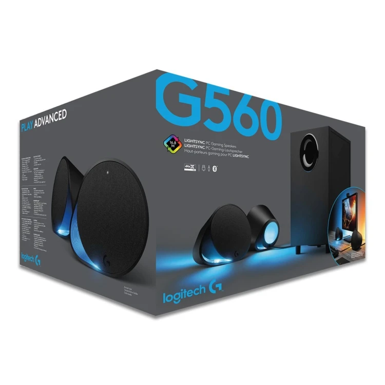 Logitech G G560 zestaw głośników 120 W PC/Laptop Czarny 2.1 kan. 30 W Bluetooth