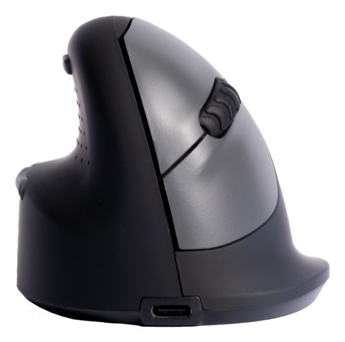 R-Go Pele HE ergonomiczna myszka lewa Bluetooth sidabrina