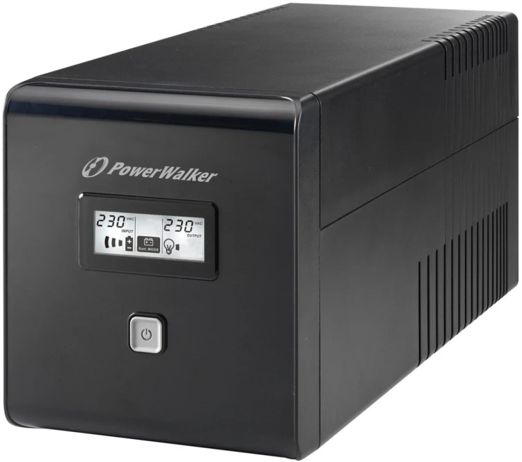 POWER WALKER UPS LINE-IN VI 1000 LCD 1000VA, 2X SCHUKO+2X IEC C13, RJ11/45, USB, LCD