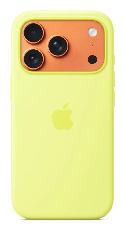 Silikonowe etui Apple iPhone 17 Pro z MagSafe (neonowo-żółte)