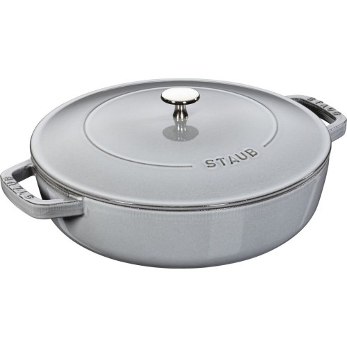 Głęboka patelnia do duszenia z pokrywką STAUB 40511-470-0 - grafitowa 28 cm