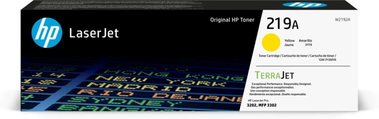 HP Oryginalny wkład z żółtym tonerem 219A LaserJet