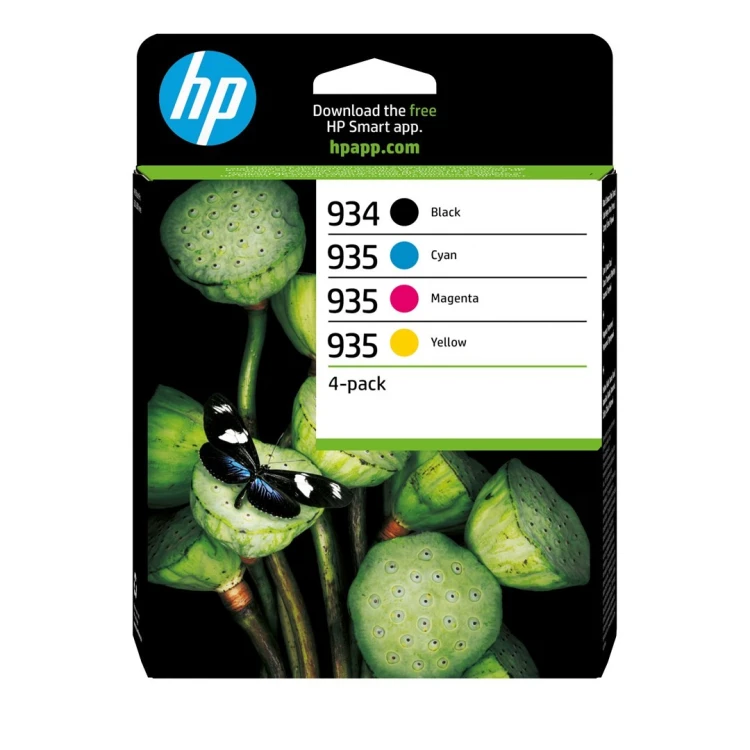HP 934 BLACK / 935 CMY INK/CARTRIDGE 4-PACK