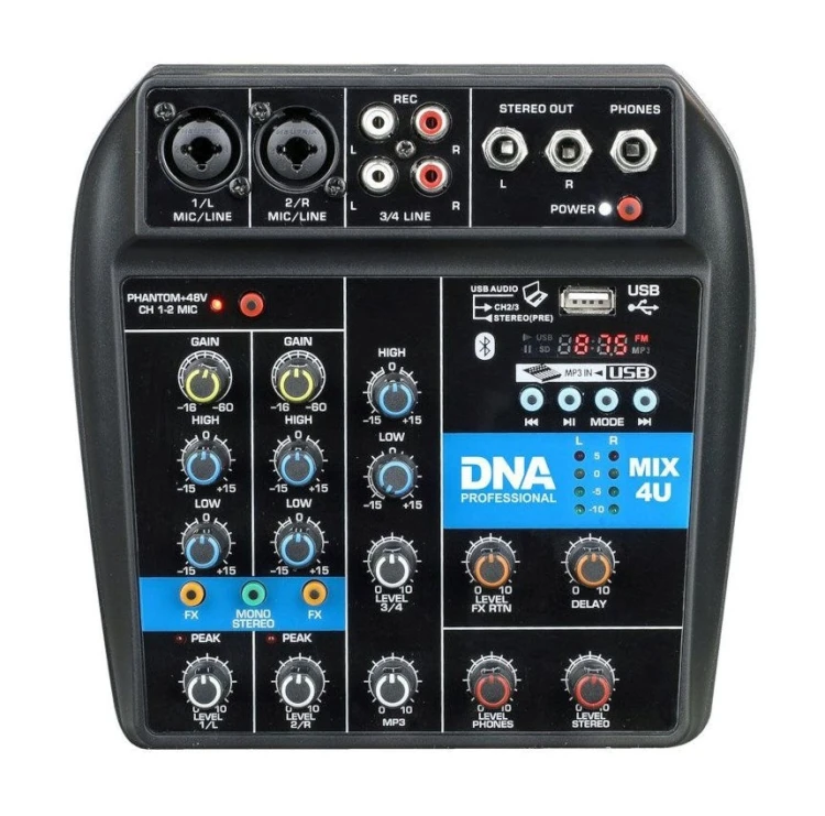 DNA MIX 4U - Mikser audio USB MP3 Bluetooth