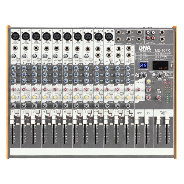 Mikser audio DNA ME-16FX, 16 kanałów, USB, Bluetooth