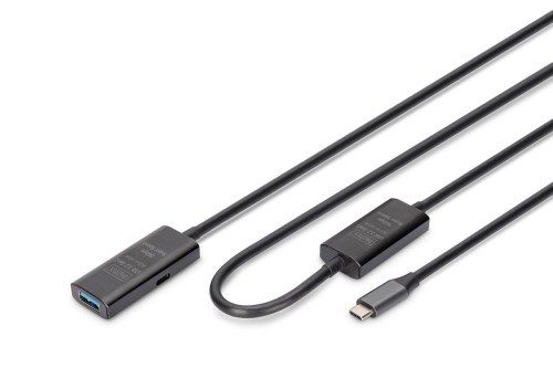 Digitus Aktywny przedłużacz USB 3.2 Gen1 5G, USB-C - USB-A, 10 m