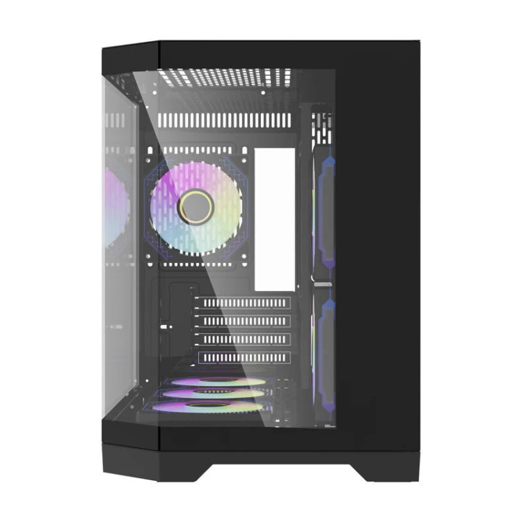 Obudowa komputerowa DARKFLASH FT418 + 6 wentylatorów ARGB (czarna)