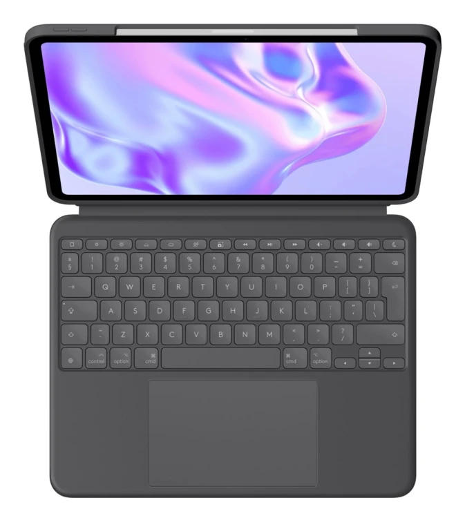 Etui z klawiaturą Logitech Combo Touch QWERTY UK międzynarodowy Smart Connector Szary