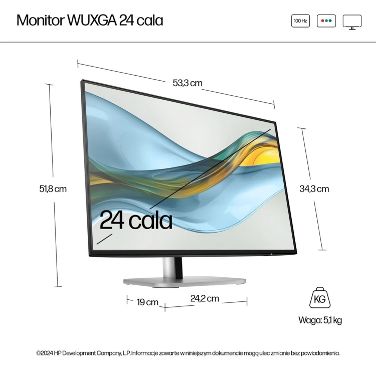Monitor HP Series 5 24-calowy monitor seria 5 Pro WUXGA – 524pn