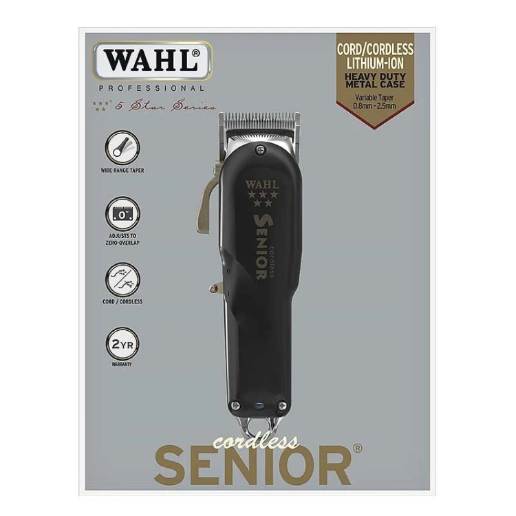 Maszynka do strzyżenia Wahl Cordless Senior 08504-2316H Czarna (Li-Ion)