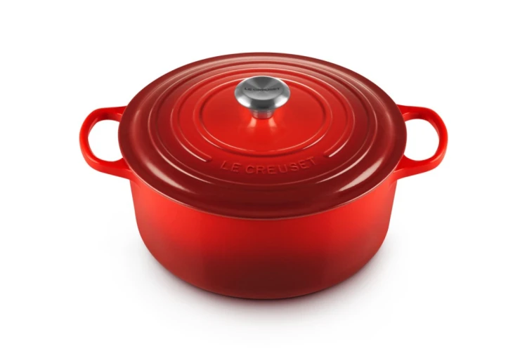 Le Creuset Signature Roaster okrągły 28cm wiśniowy