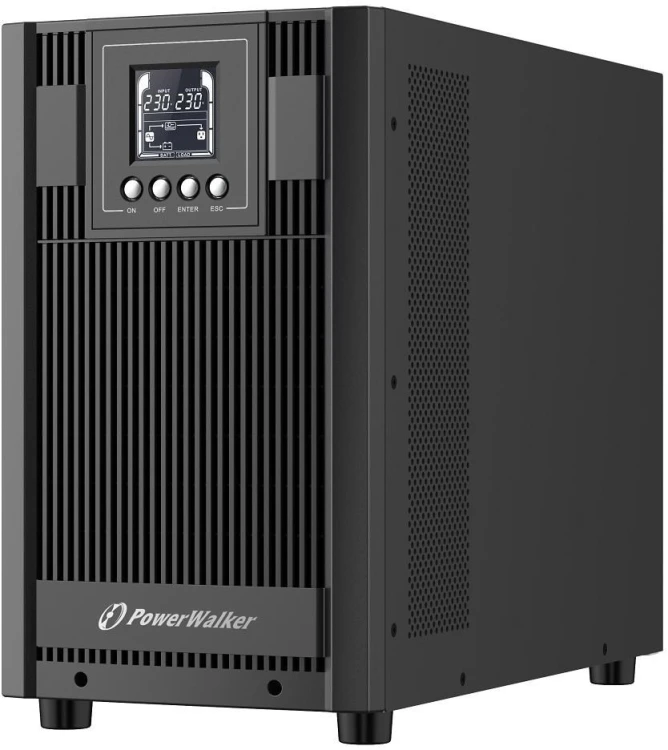 POWER WALKER UPS ON-LINE VFI 3000 AT FR 4X FR+TERMINAL OUT, USB/RS-232, LCD, EPO