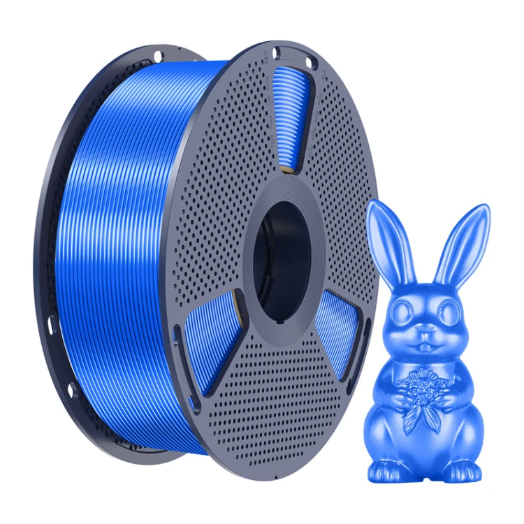 Filament SUNLU PLA+ Silk 1.75mm 1kg (niebieski)
