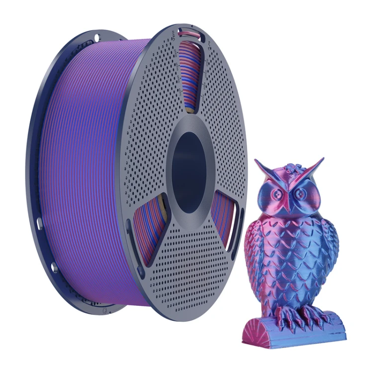 Filament SUNLU PLA+ Silk Dual Color 1.75mm 1kg (czerwono-niebieski)