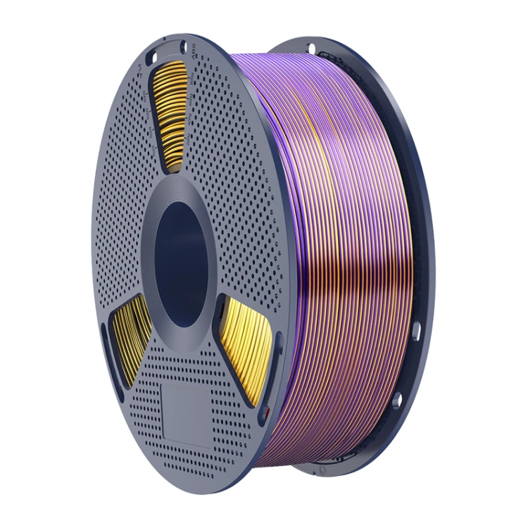 Filament SUNLU PLA+ Silk Tri-Color 1.75mm 1kg (czarno-złoto-fioletowy)