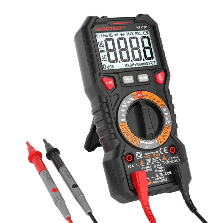 Multimetr cyfrowy HABOTEST HT118C True RMS NCV latarka