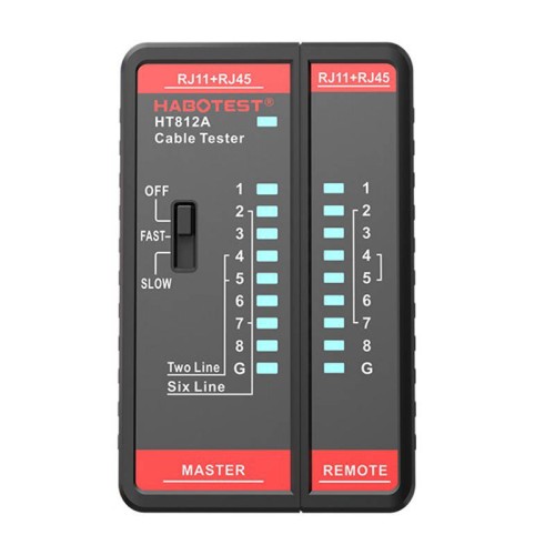 Tester przewodów HABOTEST HT812A RJ11/RJ45
