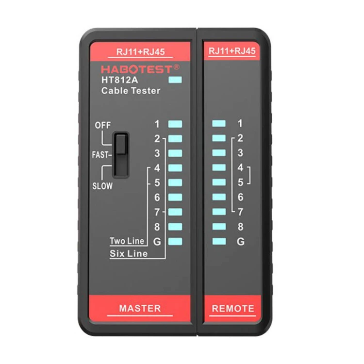 Tester przewodów HABOTEST HT812A RJ11/RJ45