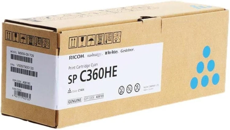 Ricoh Toner SP C360HE  408185 Cyan