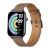 Smartwatch COLMI C28 Czarny + brązowy skórzany pasek