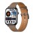 Smartwatch COLMI C28 Czarny + brązowy skórzany pasek